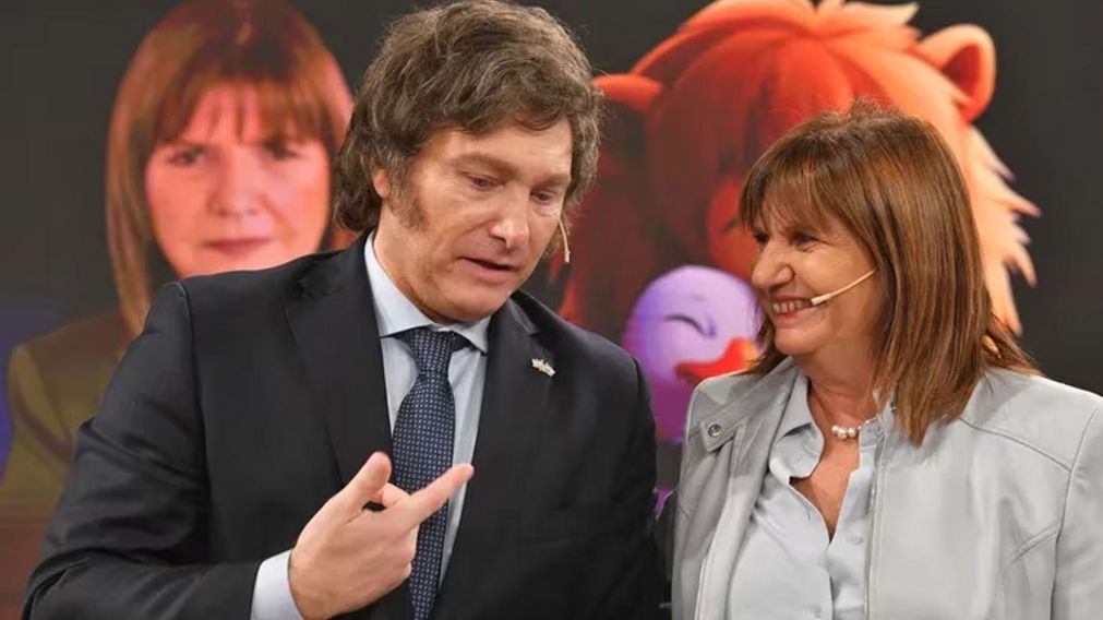 Javier Milei junto a Patricia Bullrich (Archivo).