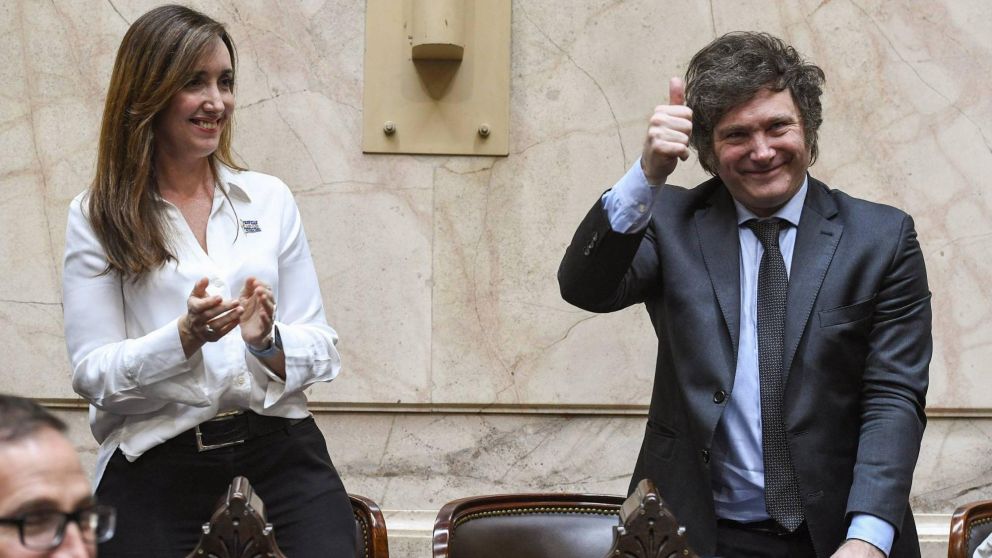 Así Javier Milei y Victoria Villarruel fueron proclamados como presidente y vicepresidenta de la Nación. (Senado Fotografía)
