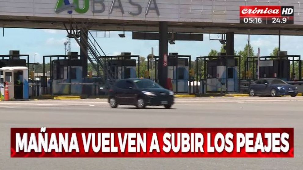Aumentan los peajes en todo el país: ¿cómo quedará el nuevo cuadro tarifario?