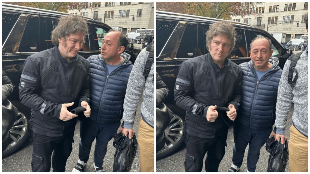 El mandatario electo Javier Milei visitó la tumba del "Rebe de Lubavitch" en Nueva York. (Crédito: Oscar García)