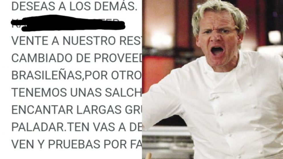 La violenta respuesta de un restaurante español a las reseñas negativas. (X)