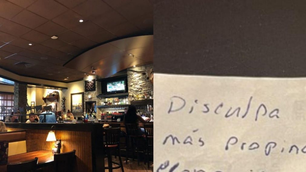 El mensaje que dejó el hombre tras salir del restaurante emocionó a la moza que lo atendió y a miles de personas en el mundo.