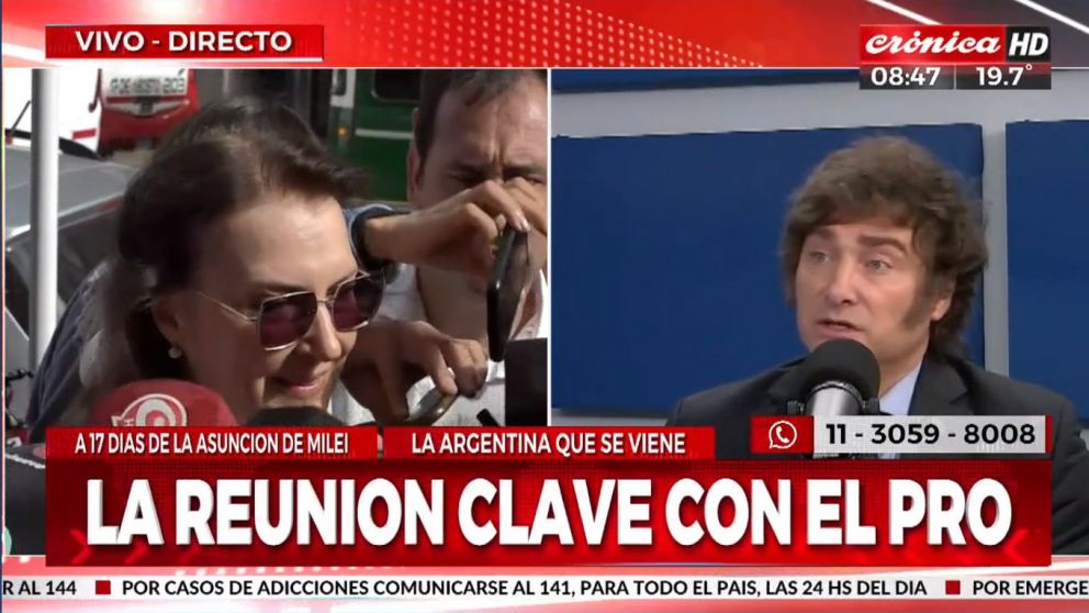 Diana Mondino, quien asumirá como canciller en el gobierno de Javier Milei (Crónica HD).