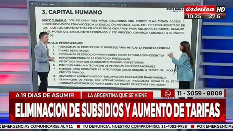 El plan de gobierno de Javier Milei: "Capital humano"