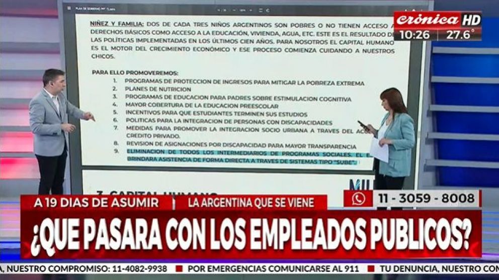 El plan de gobierno de Javier Milei: "Reformas económicas"
