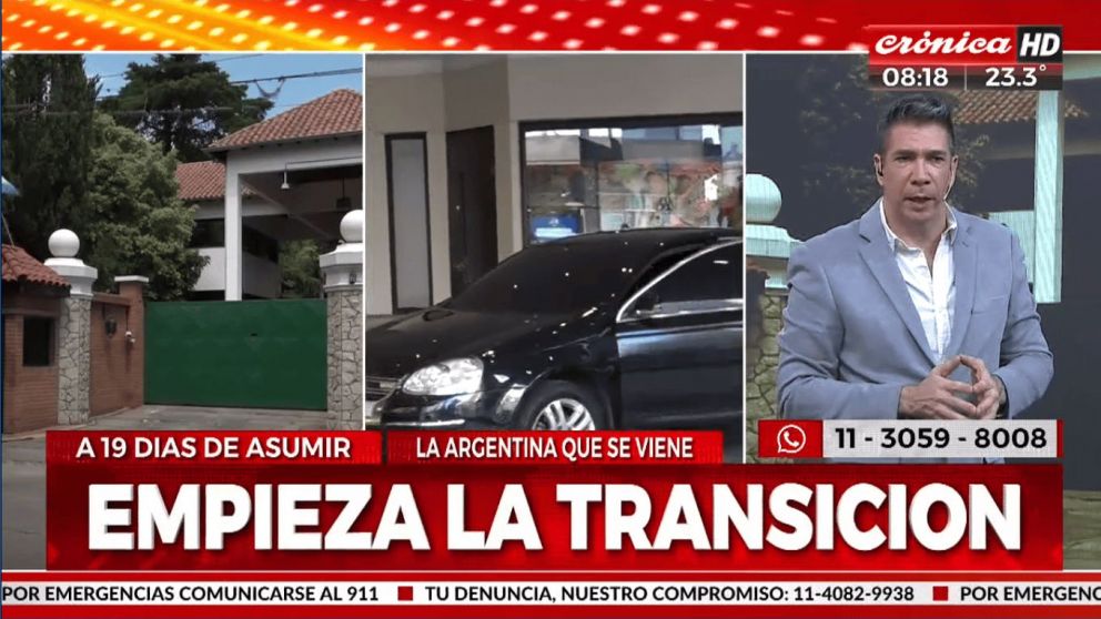 Javier Milei se reune con Alberto Fernández en Olivos.