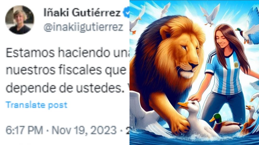 El tweet de I�aki Gutierrez sobre el cierre de los comicios. (Twitter)