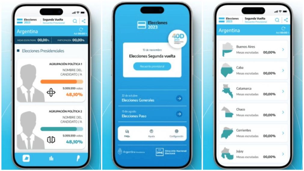 La DINE dará a conocer los resultados del escrutinio provisorio del balotaje mediante una web oficial y en una aplicación.