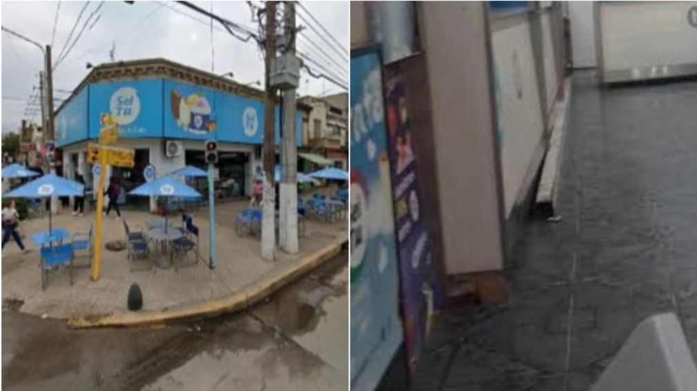 La sucursal donde pasó el trágico hecho.