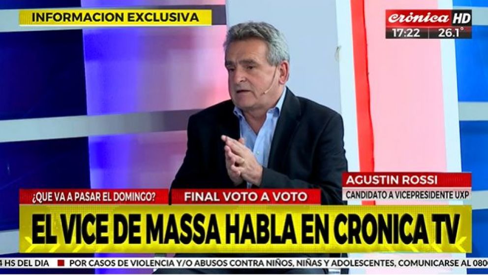 Agustín Rossi: "Lo de Javier Milei es poco serio"