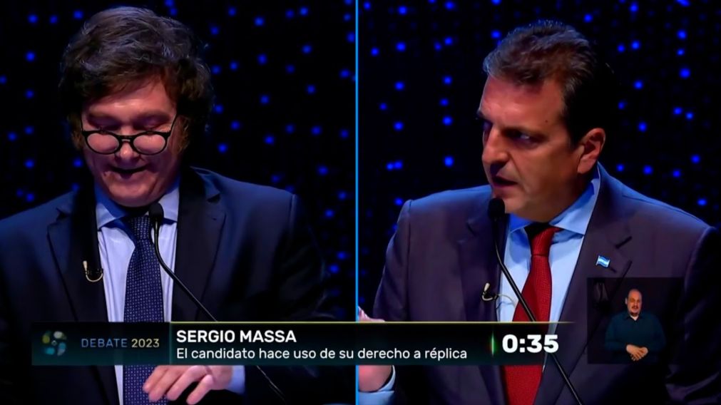 Javier Milei y Sergio Massa se verán las caras en el último debate presidencial.