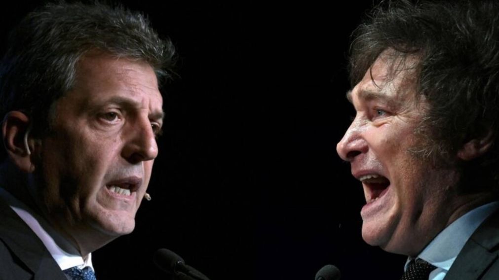 Sergio Massa y Javier Milei y la previa del debate presidencial en la UBA.