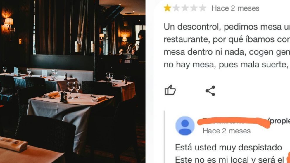 Las pol�micas respuestas de un restaurante a las rese�as negativas que reciben. (Fuente: X)