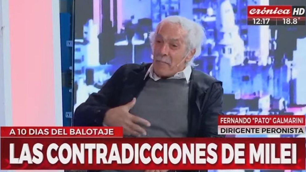 El dirigente peronista Fernando "Pato" Galmarini (Crónica HD).