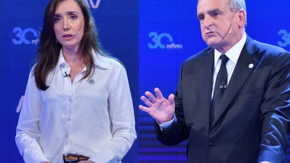Agustín Rossi y Victoria Villarruel en la previa del balotaje.