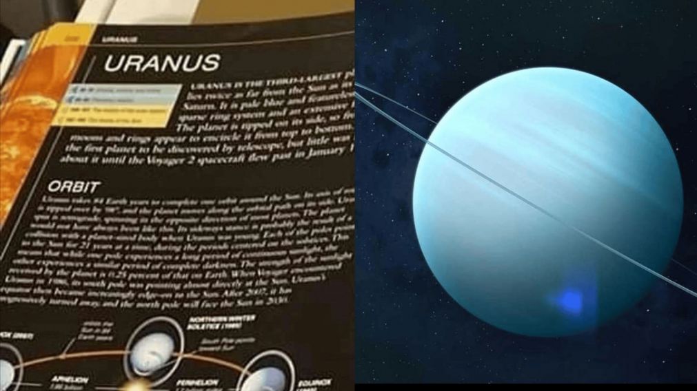 La insólita "perlita" sobre el planeta Urano en una revista científica (Twitter/ @rocabatus)