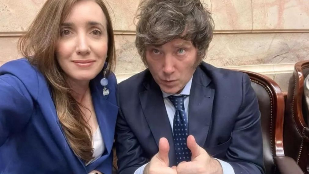 Victoria Villarruel y Javier Milei, la fórmula libertaria para las presidenciales del 22 de octubre.