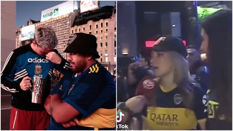 hinchas de Boca fueron al Obelisco a festejar el segundo lugar.