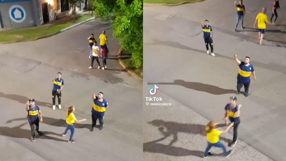 Hinchas de Boca enfurecidos por la cargada de su vecina tras la derrota ante Fluminense (TikTok).