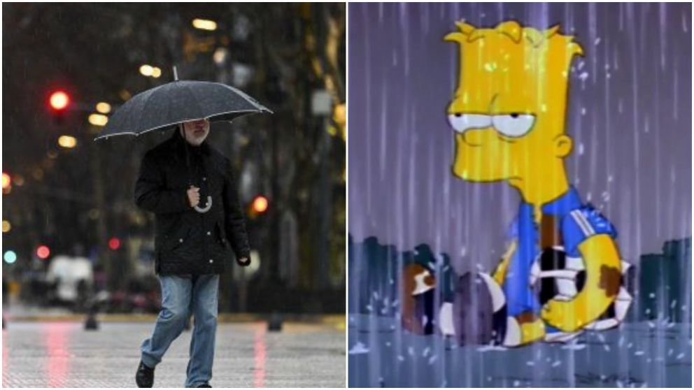 Los mejores memes de la intensa jornada de lluvia.
