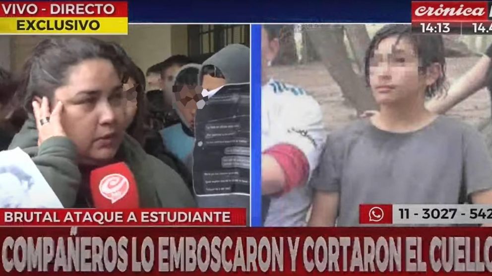Madre del menor degollado: "Están libres porque son menores".