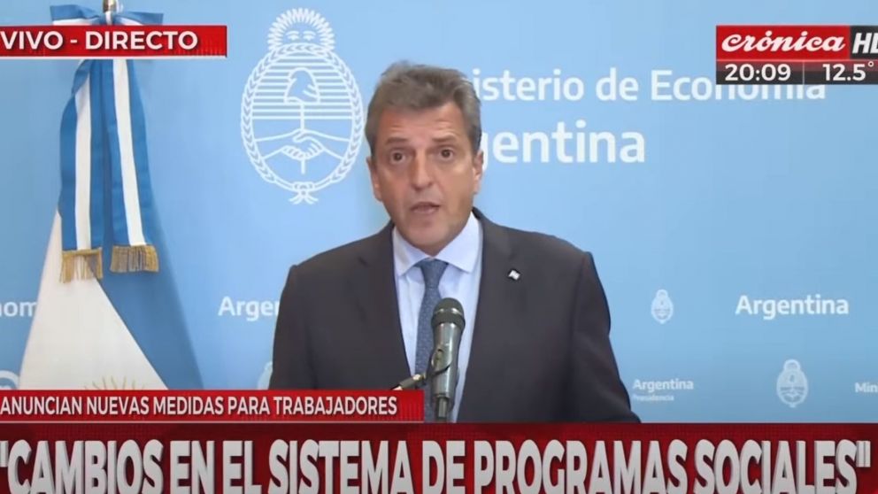 Sergio Massa anunció medidas para la inclusión al mercado laboral.