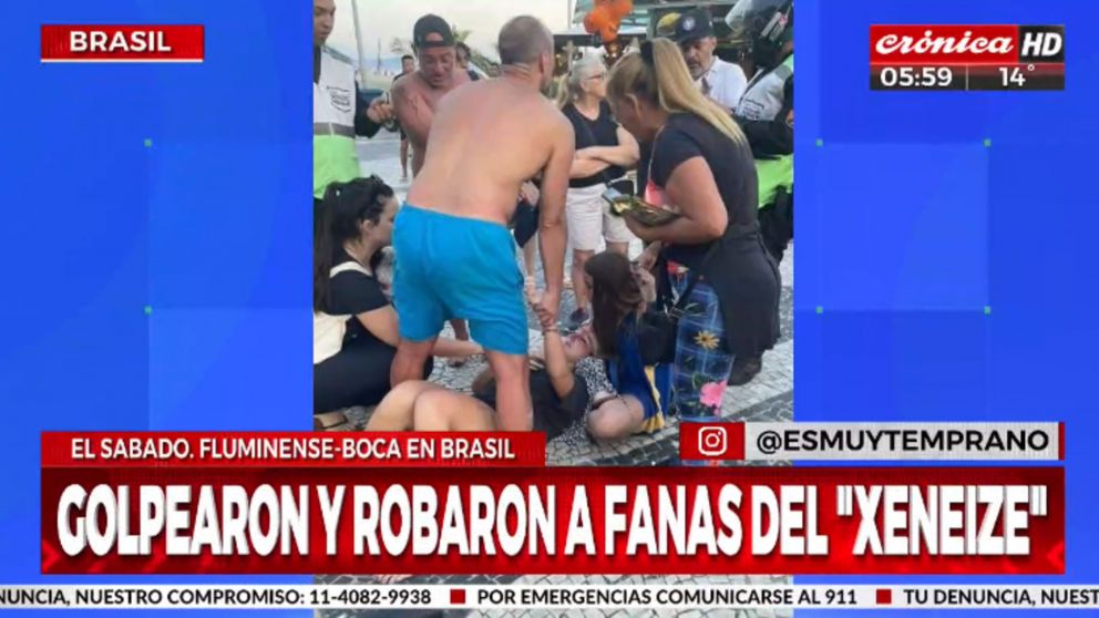 �Comenz� la cacer�a?: golpearon y robaron a hinchas de Boca en Brasil