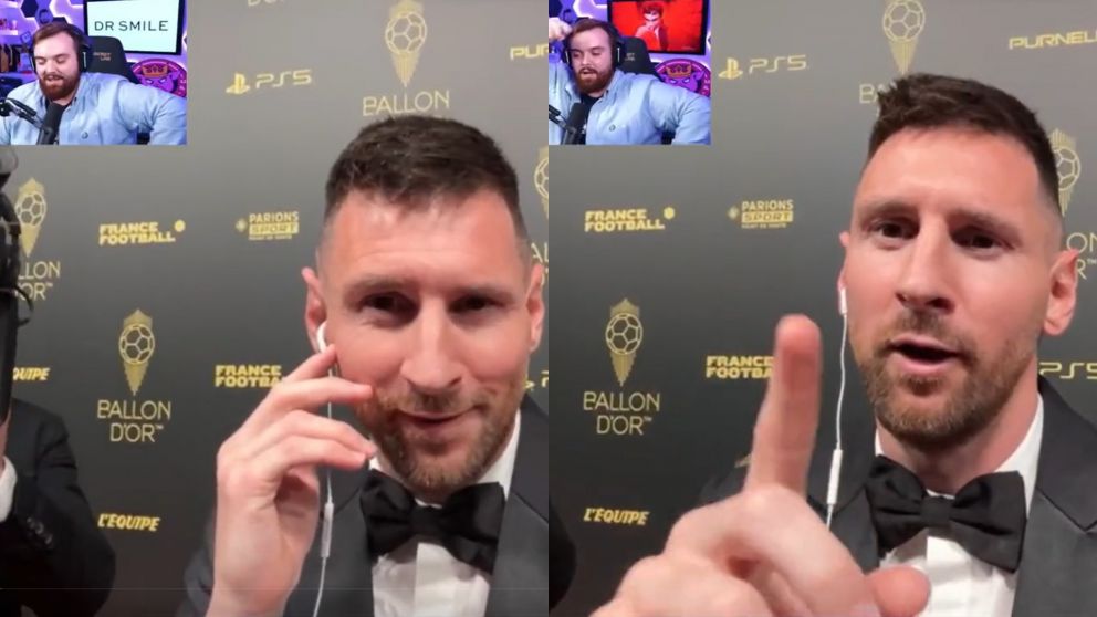 Lionel Messi "puteó" en vivo a Ibai Llanos, luego de ganar el octavo Balón de Oro.
