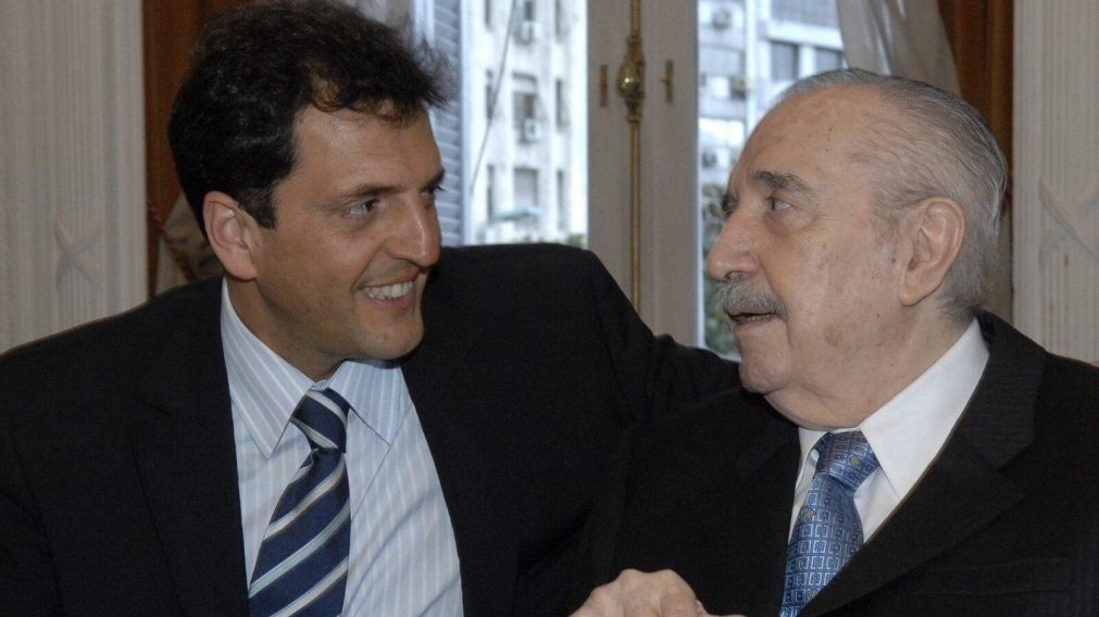 La foto que subió Sergio Massa para recordar a Raúl Alfonsín (Gentileza @SergioMassa).