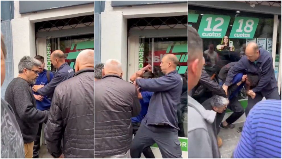 El hecho fue filmado por un testigo, que presenci� la escena.