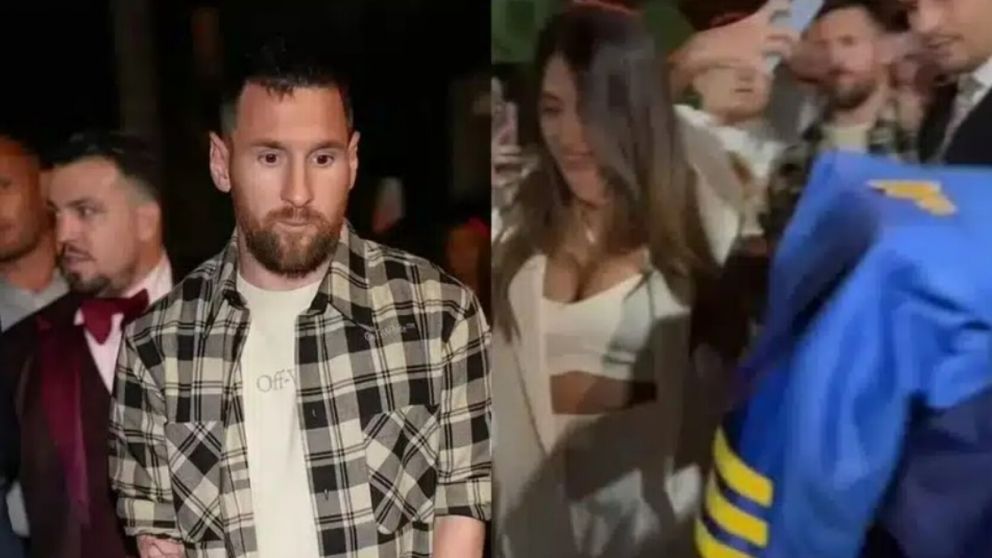 El llamativo gesto de Messi cuando un fanático le pidió que le firmara una camiseta de Boca (imagen redes sociales).