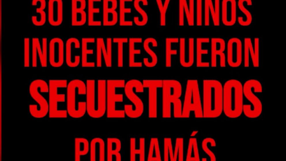La embajada de Israel publicó un video de los nenes secuestrados por Hamas para exigir su liberación.