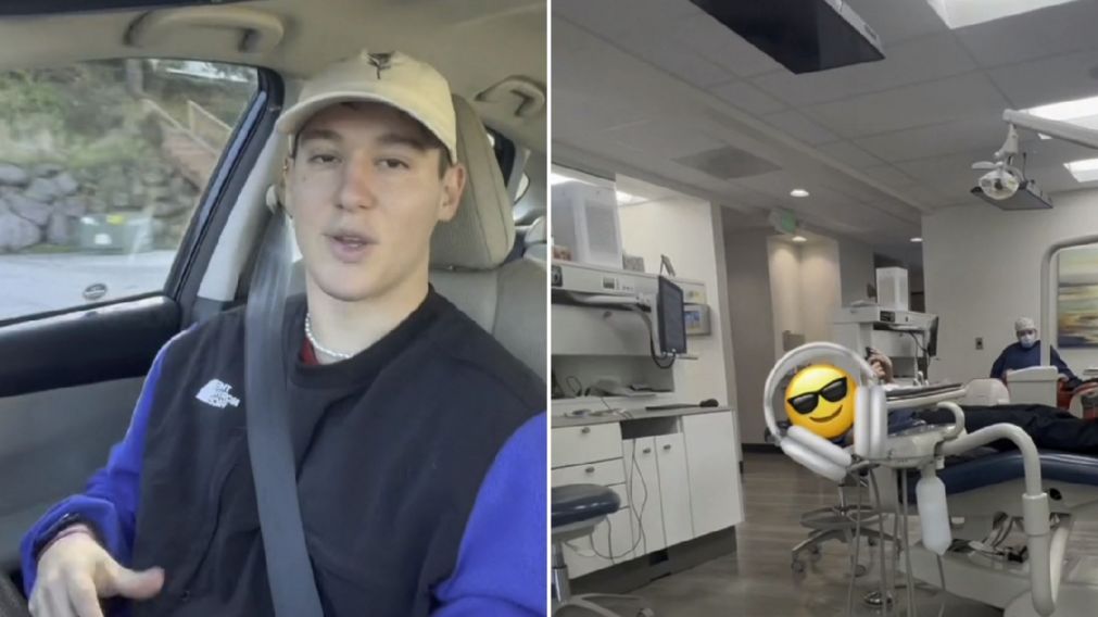 Un argentino fue al dentista en Estados Unidos y qued� asombrado por un detalle del consultorio (Imagen captura v�deo).