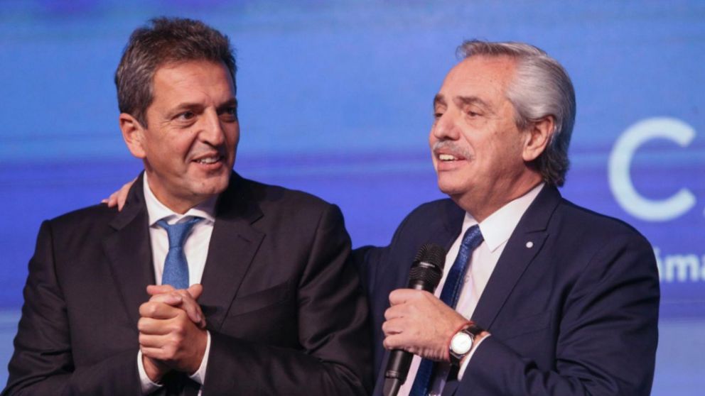 Alberto Fernández felicitó a Sergio Massa.