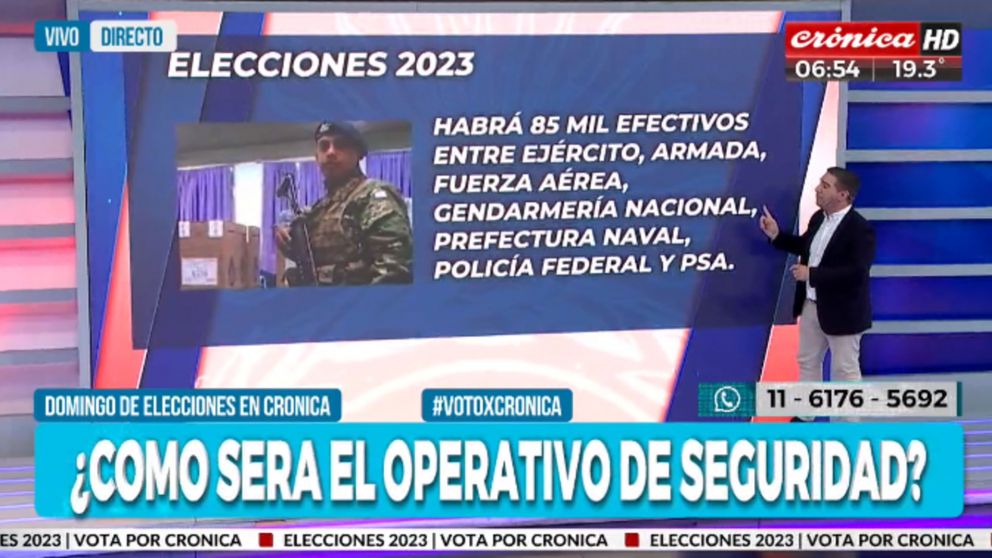 Elecciones 2023: Impresionante operativo de seguridad para cubrir los comicios