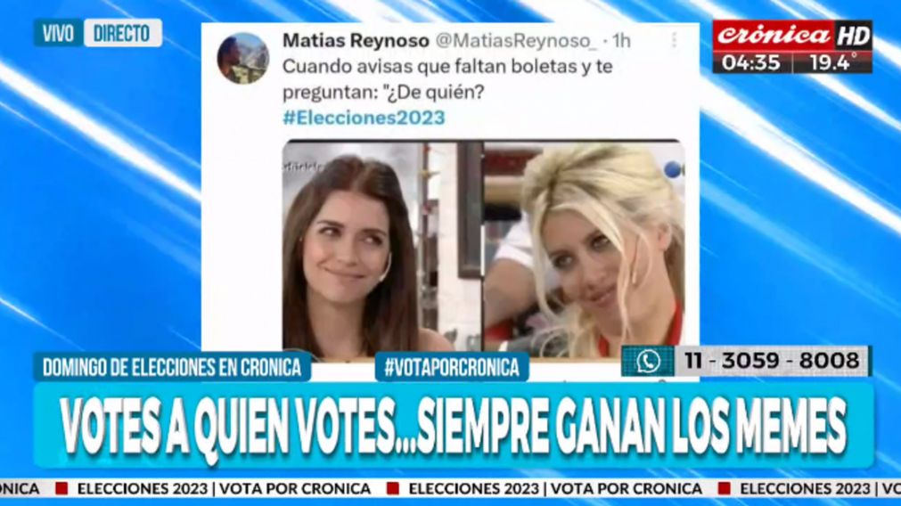 Elecciones 2023: votes a quien votes... siempre ganan los memes.