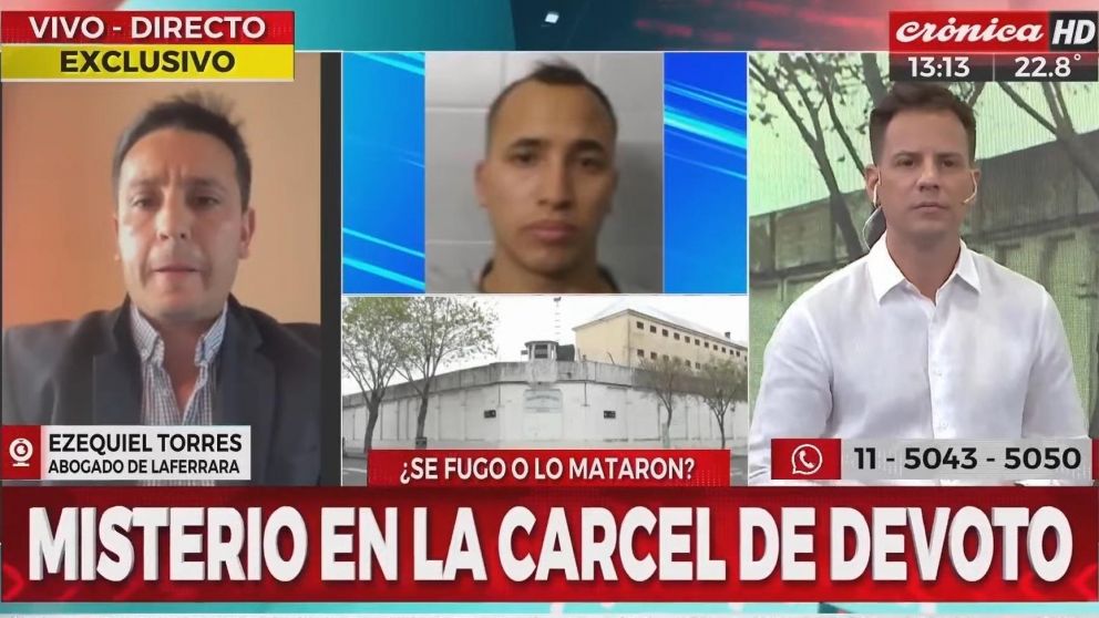 Ezequiel Torres habló con Crónica HD sobre la desaparición de Laferrara.