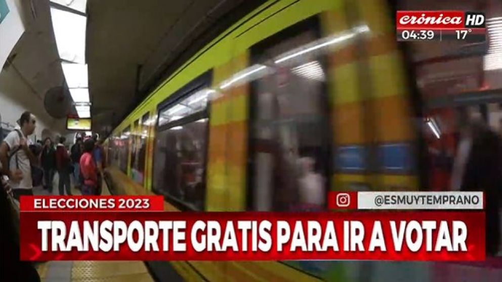 Elecciones 2023: habrá transporte gratis para ir a votar