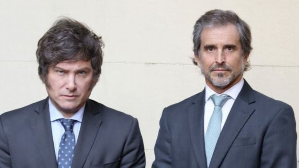 Alberto "Bertie" Benegas Lynch junto a Javier Milei. (Google)