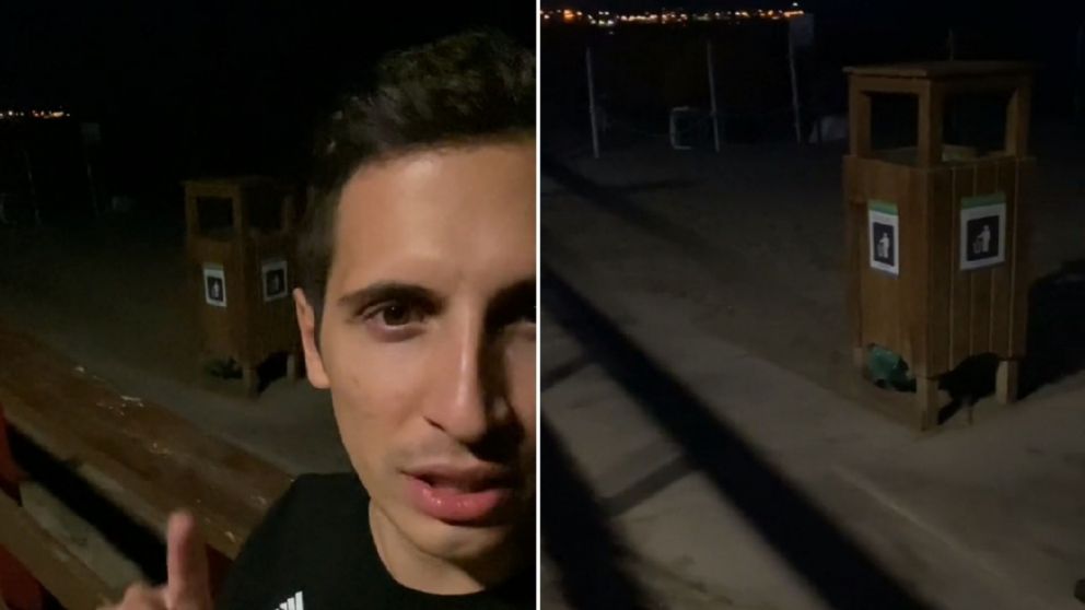 Un argentino caminaba en una playa de España y se llevó una desagradable sorpresa (Imagen captura vídeo).