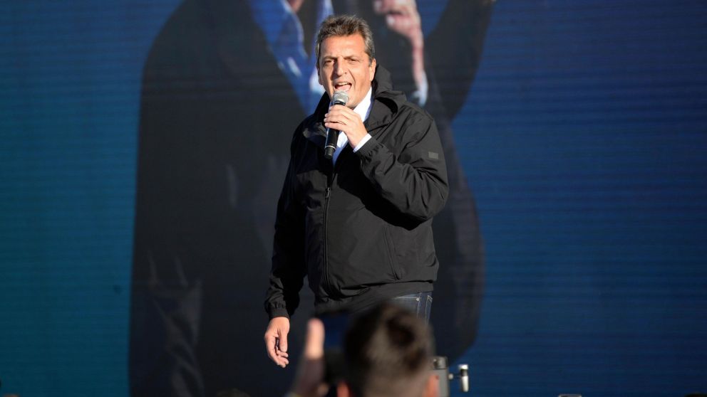 Sergio Massa, categórico: "El domingo vamos a ganar y vamos a empezar a dar vuelta la historia" (Nahuel Ventura / Crónica).