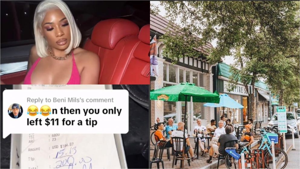 Sali� corriendo del restaurante al ver todo lo que comi� la chica.