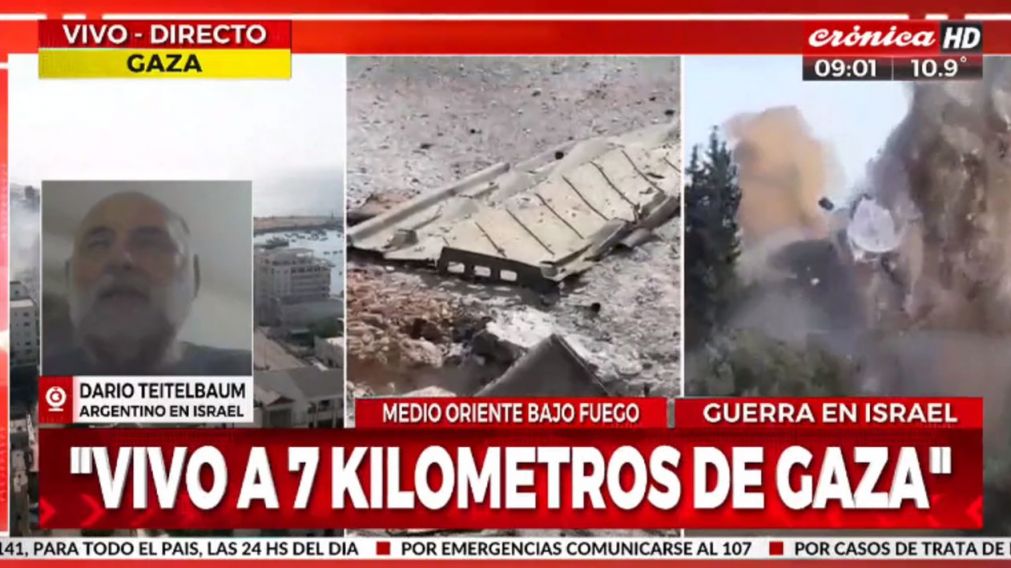 Duro testimonio de un argentino que vive en Israel (Crónica HD).