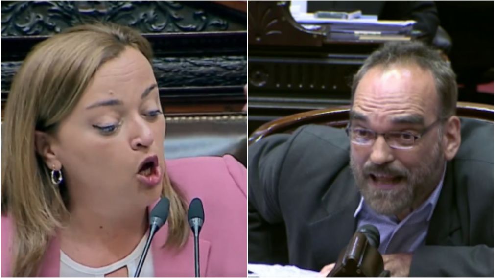 Moreau e Iglesias discutieron durante la sesión de este martes.