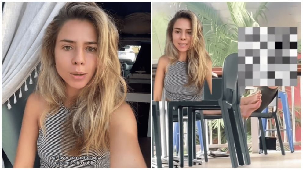 Piba mostró la insólita costumbre que tienen los australianos en los restaurantes (TikTok/@martaregistrada).