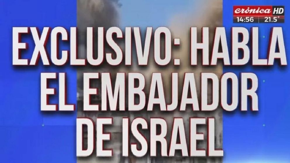 Eyal Sela, embajador de Israel en Argentina, ante Crónica HD: "Utilizan personas como escudos humanos".