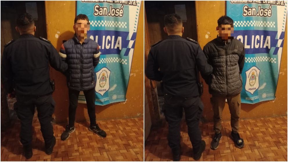 Los autores del hecho eran dos menores de edad (Gentileza Policía Bonaerense).