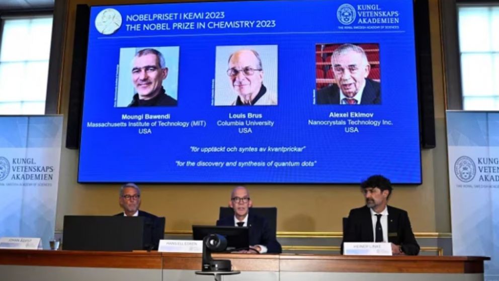 Moungi Bawendi, Louis Brus y Alexei Ekimov ganaron el Premio Nobel de Qu�mica (Twitter).