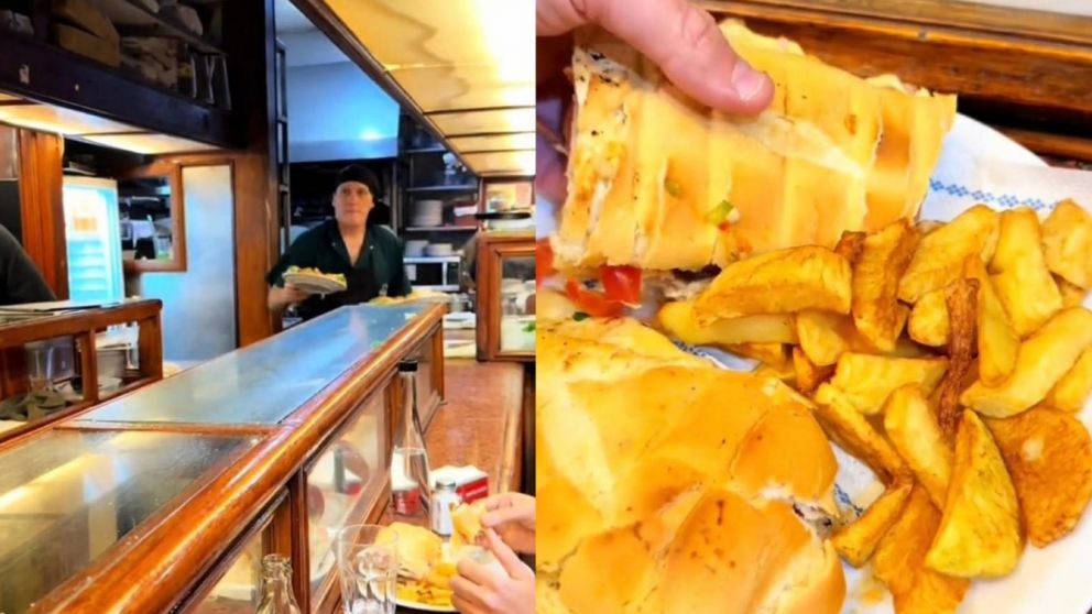 Fue a comer a un emblemático restaurante de Microcentro, se pidió de todo y maravillo a las redes con los precios (TikTok/ @recorre.ba)