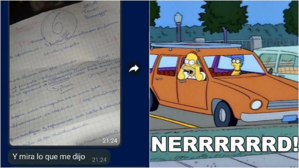 El insólito planteo de un joven a su "chonga" luego de que ella sacara "6" en un parcial de la facultad: "No estás en el secundario"